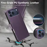JHWVVTF Wallet Flip Case for iPhone 17 Pro Max, RFID-Blocking (Purple), view 6