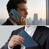 JHWVVTF Wallet Case for iPhone 16, RFID-Blocking, 3 Card Slots (Navy Blue), view 2
