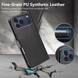 JHWVVTF Wallet Flip Case for iPhone 17 Pro, RFID-Blocking (Black), view 6