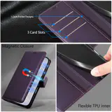 JHWVVTF Wallet Flip Case for iPhone 17 Pro, RFID-Blocking (Purple), view 7
