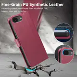 JHWVVTF Wallet Flip Case for iPhone 16E/17E, RFID-Blocking (Wine Red), view 6