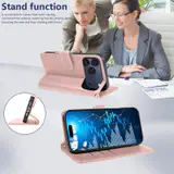 JHWVVTF Wallet Flip Case for iPhone 17 Pro Max, RFID-Blocking (Rose Gold), view 5