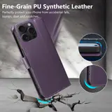 JHWVVTF Wallet Flip Case for iPhone 15 Pro Max, RFID-Blocking (Purple), view 6