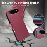 JHWVVTF Wallet Flip Case for iPhone Air, RFID-Blocking (Wine Red), view 6