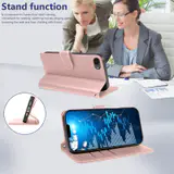 JHWVVTF Wallet Flip Case for iPhone 16E/17E, RFID-Blocking (Rose Gold), view 5