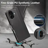 JHWVVTF Wallet Flip Case for iPhone 16 Plus, RFID-Blocking (Black), view 6