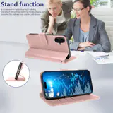 JHWVVTF Wallet Case for iPhone 17, RFID-Blocking, 3 Card Slots (Rose Gold), view 5