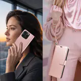JHWVVTF Wallet Flip Case for iPhone 15 Pro, RFID-Blocking (Rose Gold), view 2