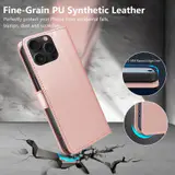 JHWVVTF Wallet Flip Case for iPhone 15 Pro, RFID-Blocking (Rose Gold), view 6