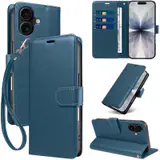 JHWVVTF Wallet Case for iPhone 17, RFID-Blocking, 3 Card Slots (Navy Blue), view 1