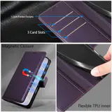 JHWVVTF Wallet Flip Case for iPhone 16 Pro Max, RFID-Blocking (Purple), view 7