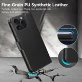 JHWVVTF Wallet Flip Case for iPhone 15 Pro Max, RFID-Blocking (Black), view 6