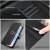 JHWVVTF Wallet Flip Case for iPhone 15 Pro Max, RFID-Blocking (Black), view 7