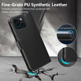 JHWVVTF Wallet Flip Case for iPhone 15 Plus, RFID-Blocking (Black), view 6
