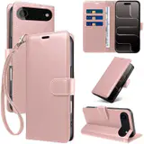 JHWVVTF Wallet Flip Case for iPhone Air, RFID-Blocking (Rose Gold), view 1